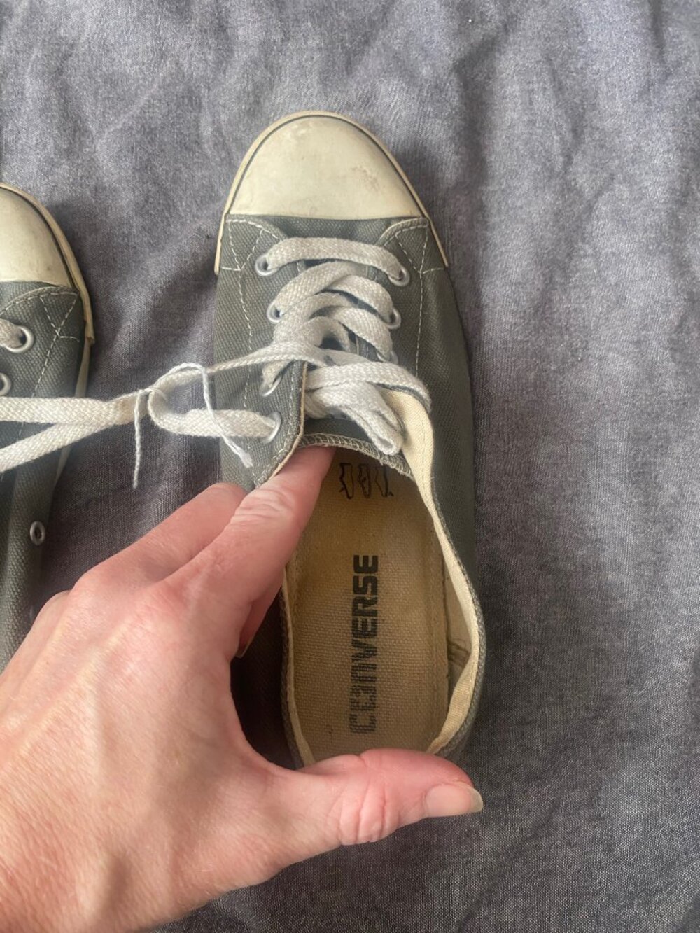 Converse Gray Low Top Sneakers - Picture 4 of 4
